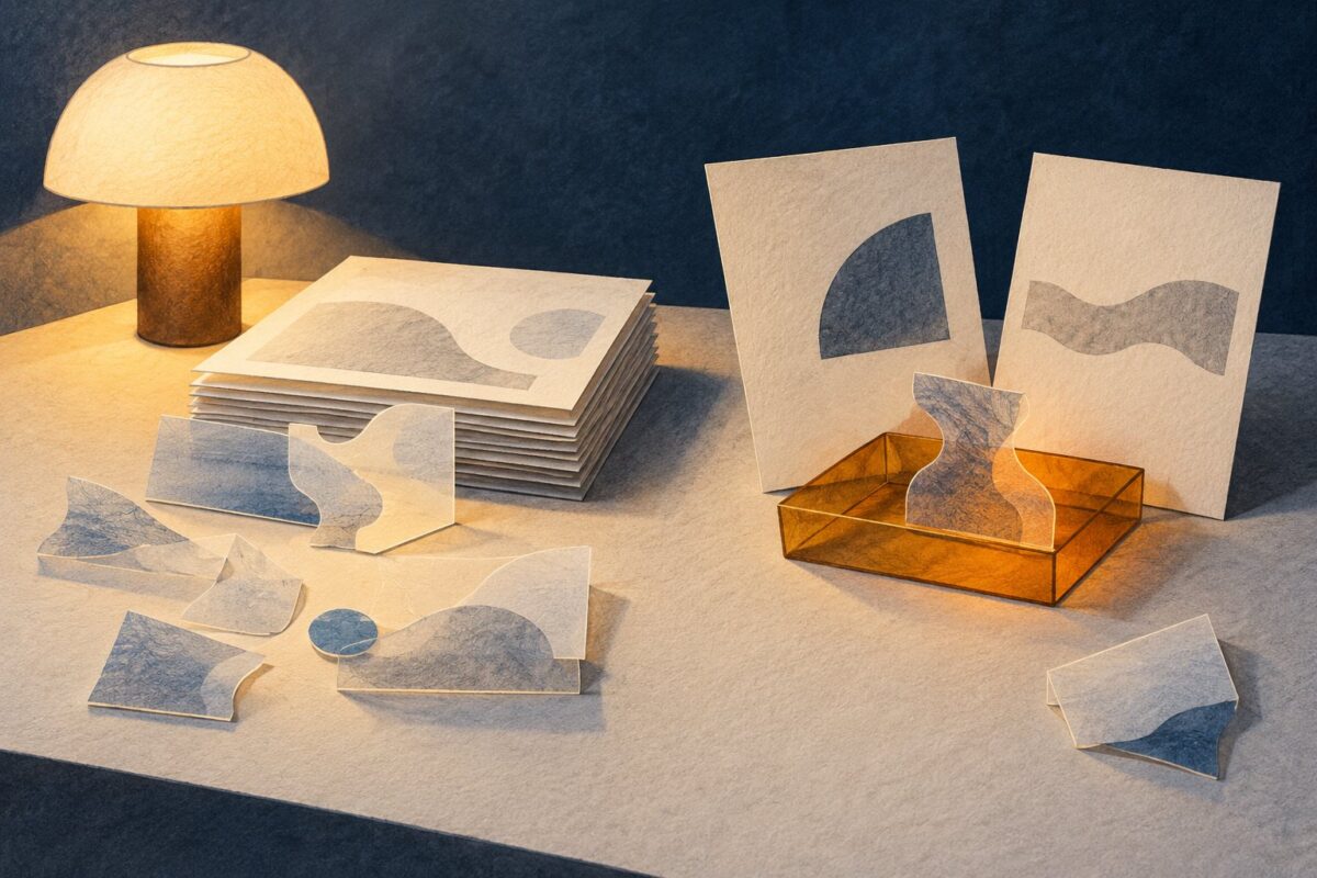 Concept illustration of a lamp, answer fragments and record sheets, with conflicting records and missing evidence kept apart from resolved comparisons.